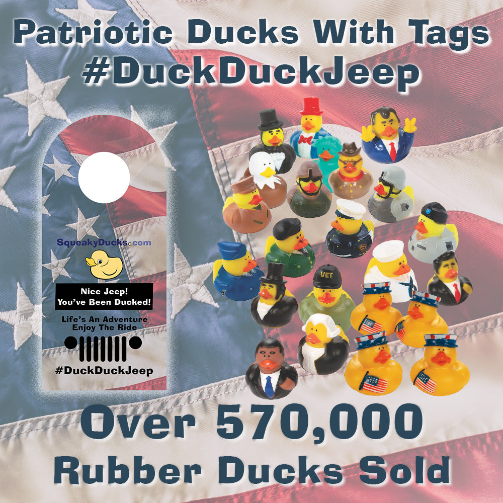 Patriotic Ducks with Patriotic Duck Tags