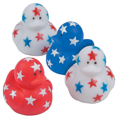 Patriotic Star Mini Rubber Ducks