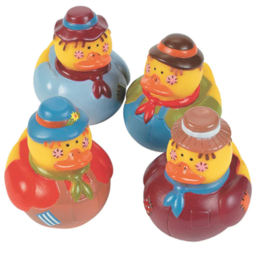 Mini Glow In The Dark Scarecrow Ducks - 1 1/2"