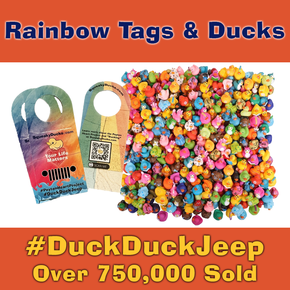 Deluxe Assorted Ducks with Rainbow Duck Tags