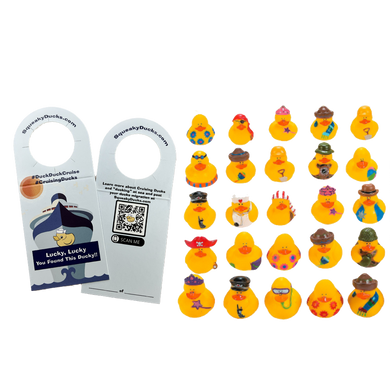 Cruise Duck Tag Set with Assorted Ducks