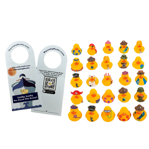Cruise Duck Tag Set with Assorted Ducks