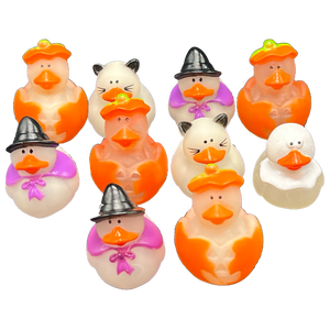 10 Pack - Mini Halloween Ducks - 1 1/2"