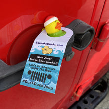 Load image into Gallery viewer, Jeep Rubber Duck Tag DuckDuckJeep