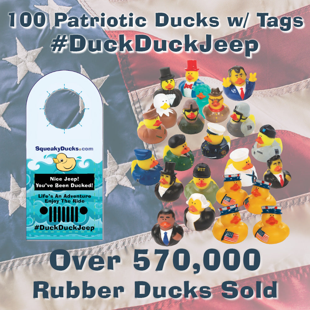 Patriotic Ducks with Patriotic Duck Tags