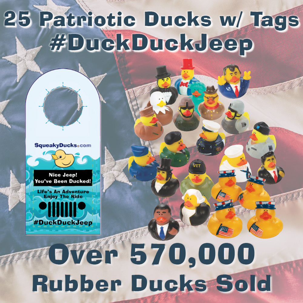 Patriotic Ducks with Patriotic Duck Tags