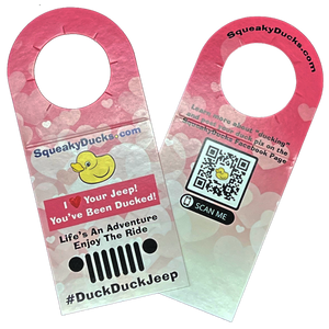 Pink Ducks with Love Your Jeep Tags