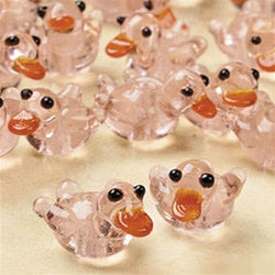 Beads - Pink Duck (Glass)