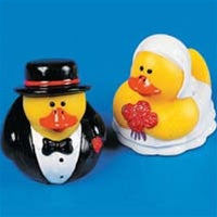 Bride & Groom Ducks - 2"