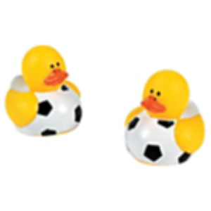 Mini Soccer Rubber Duck